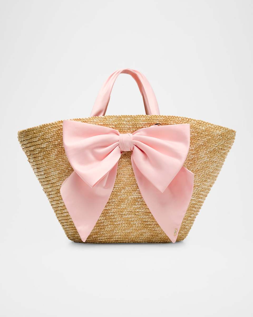 Carlotta Straw Bow Bag